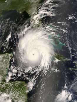 Hurricane Gustav in 2008 (NASA, public domain)