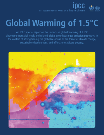 titlepage of the new IPCC report